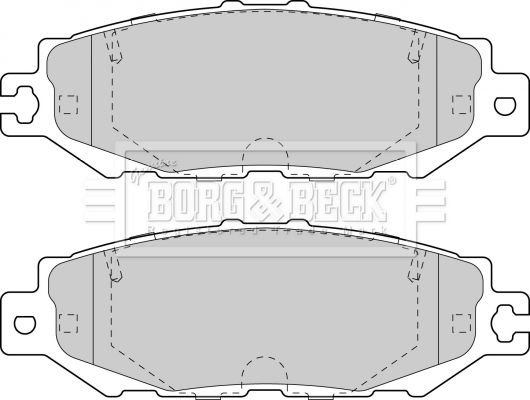 BORG & BECK Комплект тормозных колодок, дисковый тормоз BBP1570